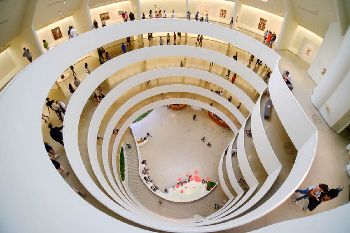 Así se ve el interior del Guggenheim de Nueva York. Imagen del sitio oficial. Así se ve el interior del Guggenheim de Nueva York. Imagen del sitio oficial.