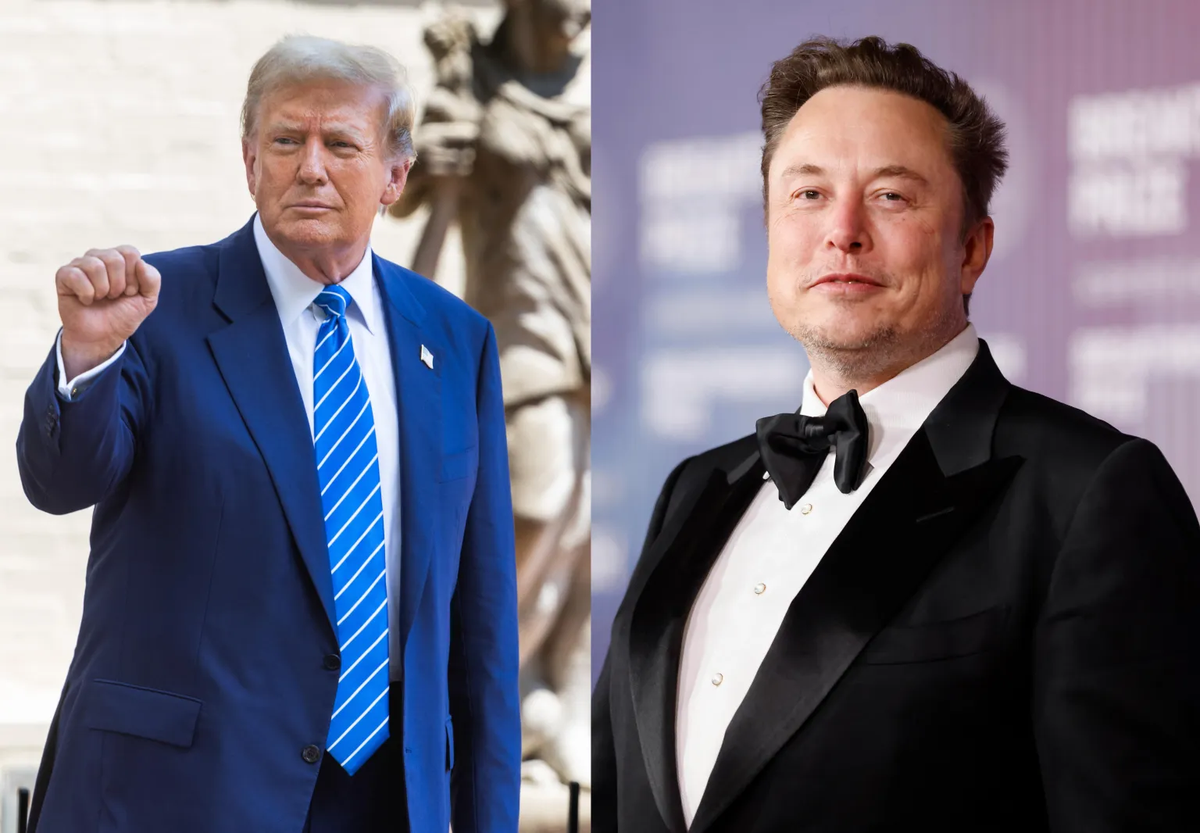 Donald Trump y Elon Musk se unieron en las críticas hacia la vicepresidenta Kamala Harris. Crédito: EFE. Donald Trump y Elon Musk se unieron en las críticas hacia la vicepresidenta Kamala Harris. Crédito: EFE.