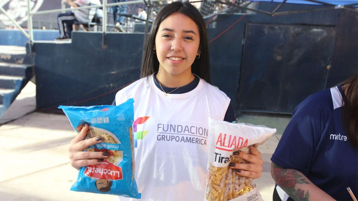 Independiente Rivadavia y Grupo América llevan adelante una gran campaña solidaria.