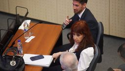 Cristina Kirchner durante su declaración en los Tribunales Federales de Comodoro Py.