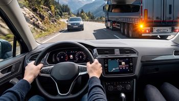 Ley de Tránsito: el peligroso error de muchos, cuando quieren pasar a un camión en ruta que les puso el guiñe