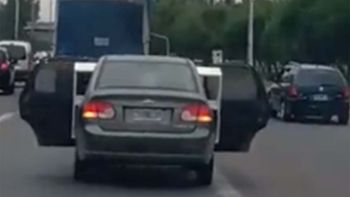 El insólito video filmado en el Acceso Este de Mendoza