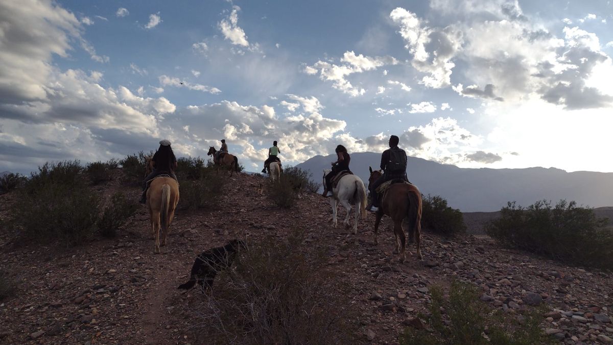 Lo accidentado del terreno, sumado al mal tiempo, complicó la evacuación de la guía accidentada. Al refugio sólo se puede llegar a pie o a caballo.