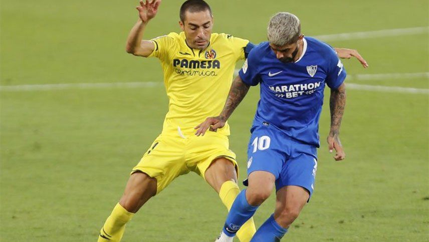 Sevilla empató con el Villarreal y se colocó tercero en la Liga