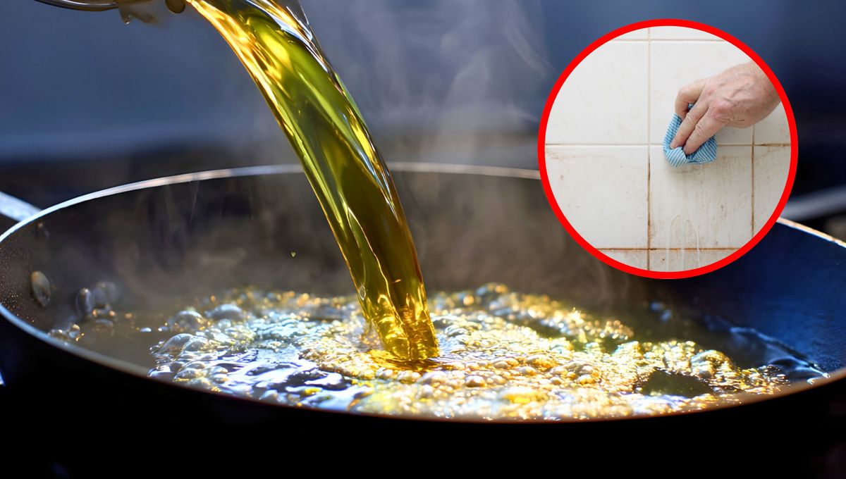 El truco casero para mantener los azulejos de la cocina limpios y sin gotas de aceite