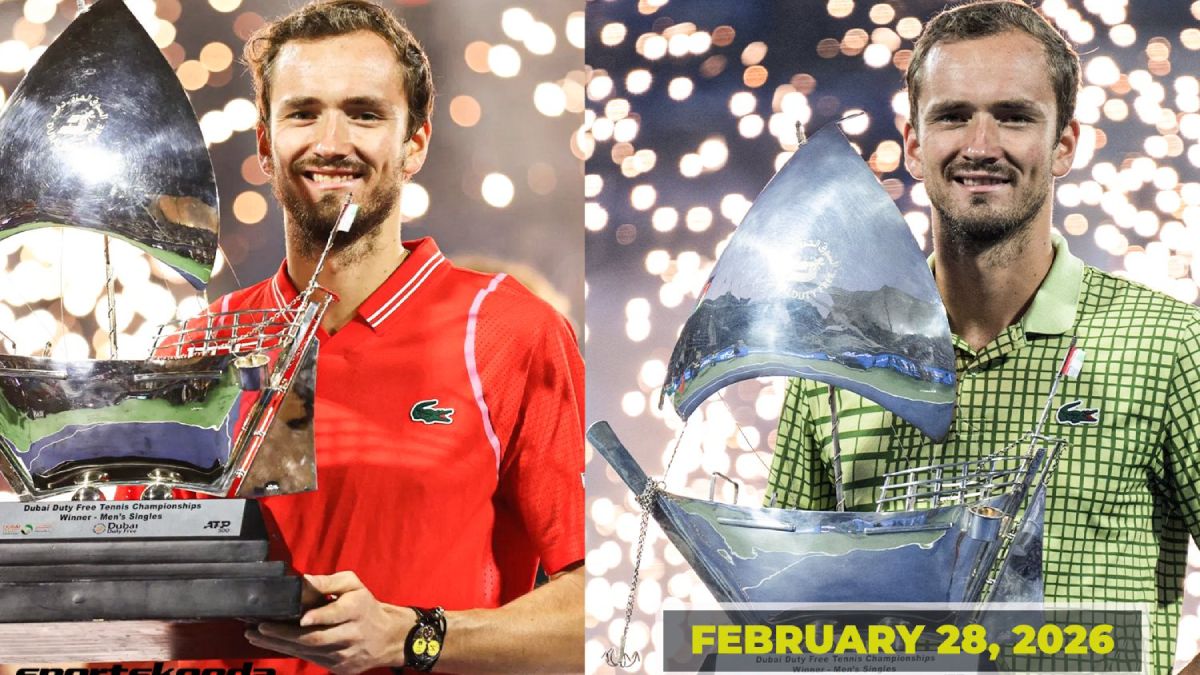 La foto esperada. Por fin pudo Daniil Svedev repetir un triunfo en un torneo del ATP Tour en dos a&ntilde;os consecutivos.