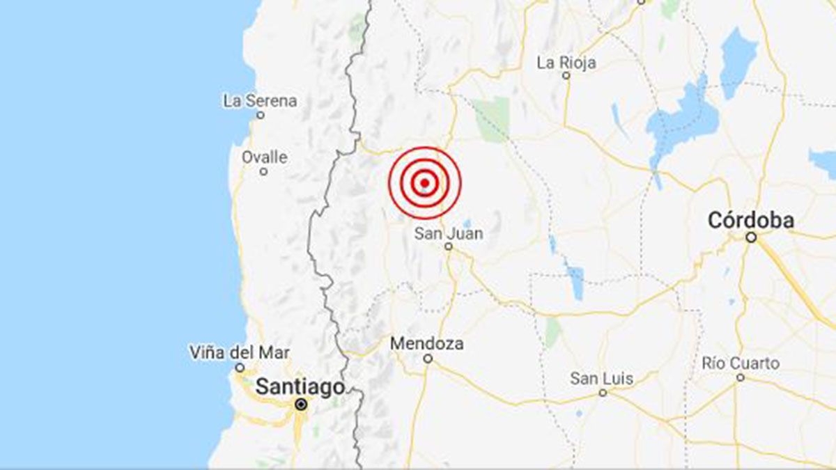 Tembló en San Juan y se sintió fuerte en Mendoza