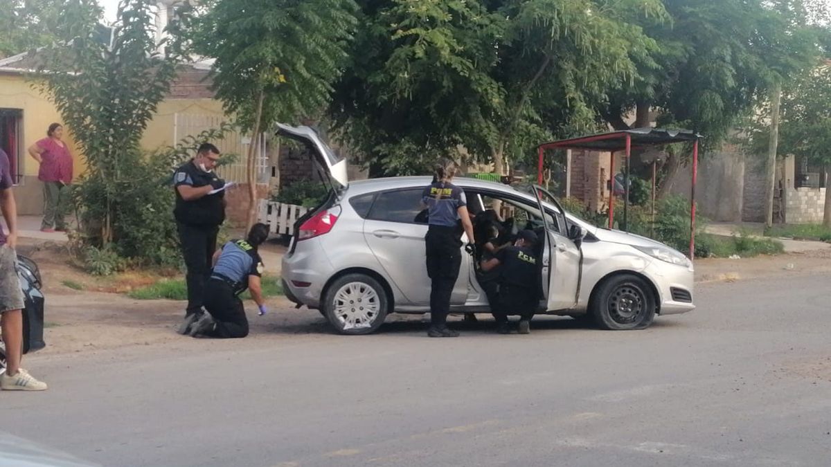 Intensa persecución y disparos en Las Heras: el sospechoso logró escapar y abandonó un auto robado