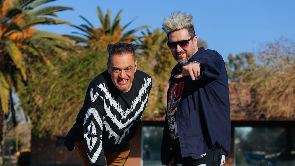 Tino Montecchia y Cucho Parisi. Los Auténticos Decadentes llegan a Mendoza este domingo.