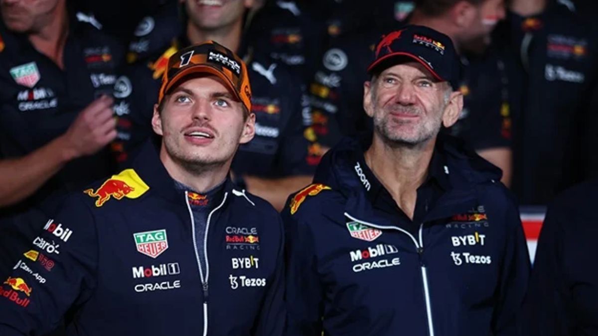 Adrian Newey y Max Verstappen, dos figuras importantísimas en Red Bull.&nbsp;