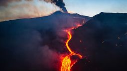 El volcán Etna entró en actividad y encendió las alarmas. Foto: redes&nbsp;