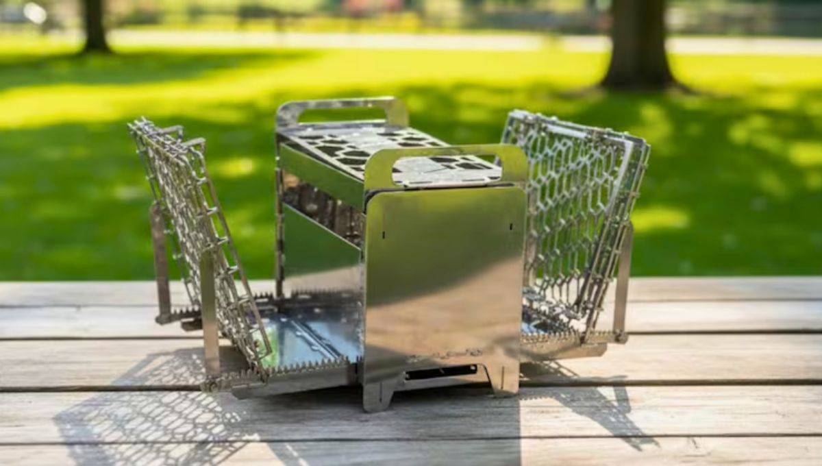 El lema del nuevo invento es “Máxima potencia con el mínimo esfuerzo”. La parrilla de acero inoxidable pulido garantiza durabilidad, fácil limpieza y resistencia al óxido. El lema del nuevo invento es “Máxima potencia con el mínimo esfuerzo”. La parrilla de acero inoxidable pulido garantiza durabilidad, fácil limpieza y resistencia al óxido.