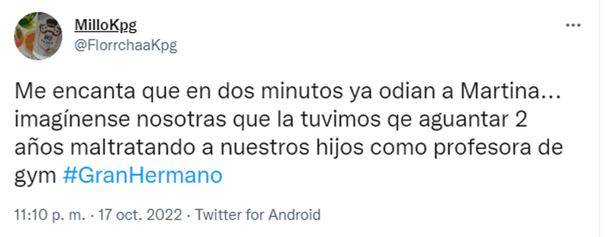 En Twitter aparecieron las primeras acusaciones contra la participante de Gran Hermano 2022.