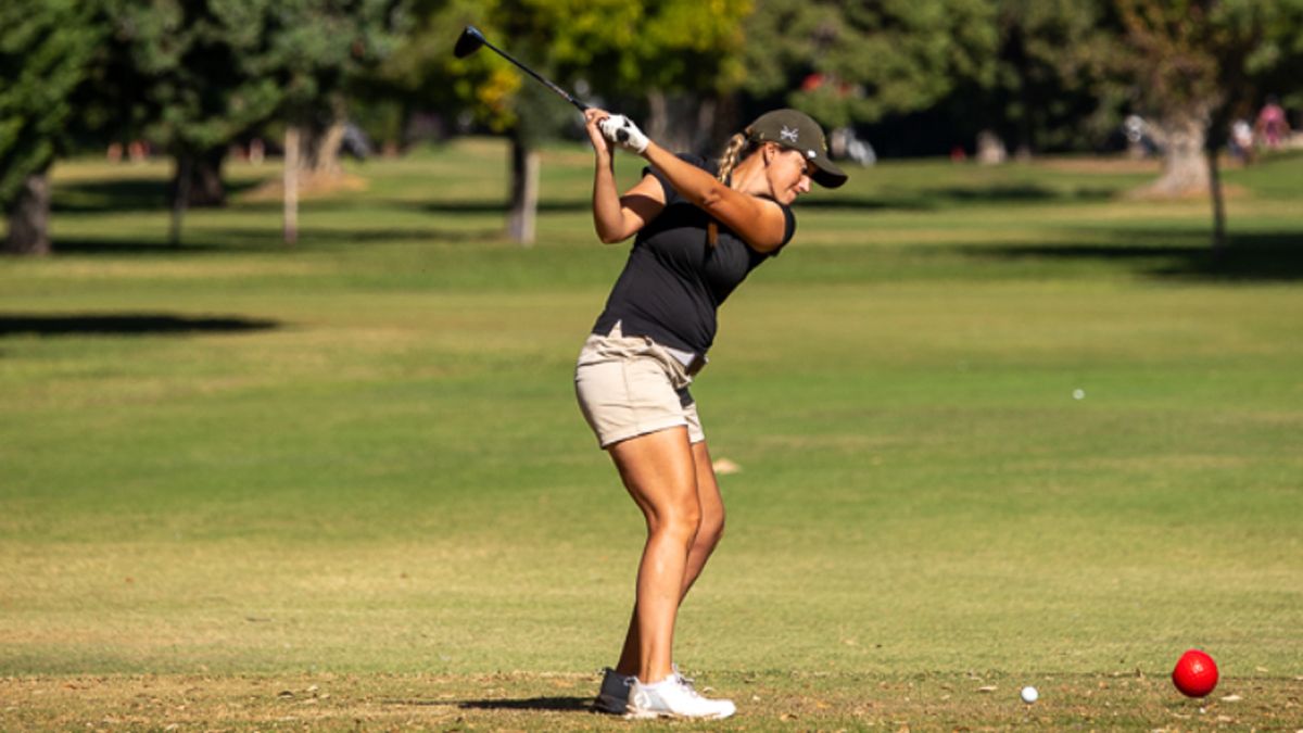 Rosario Dalera, una de las mejores del golf local.