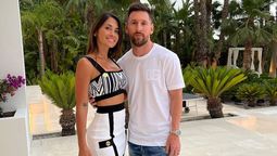 Antonela Roccuzzo y Lionel Messi.