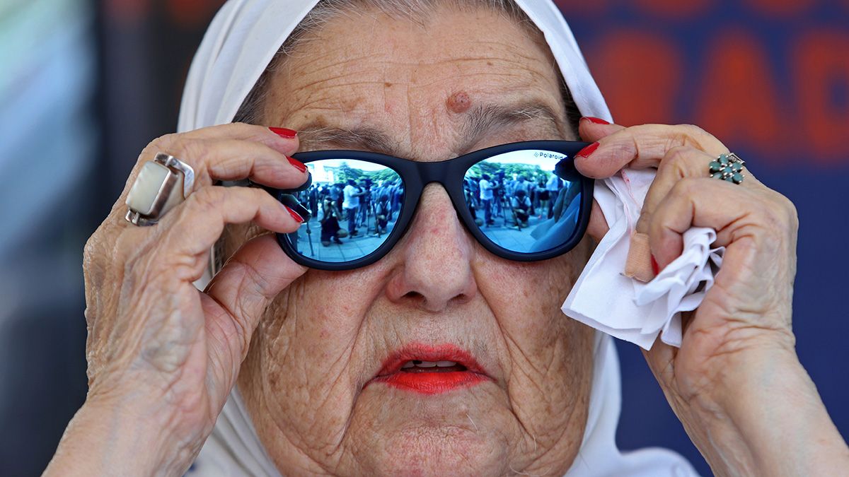 La titular de la Asociaci&oacute;n Madres de Plaza de Mayo, Hebe de Bonafini.
