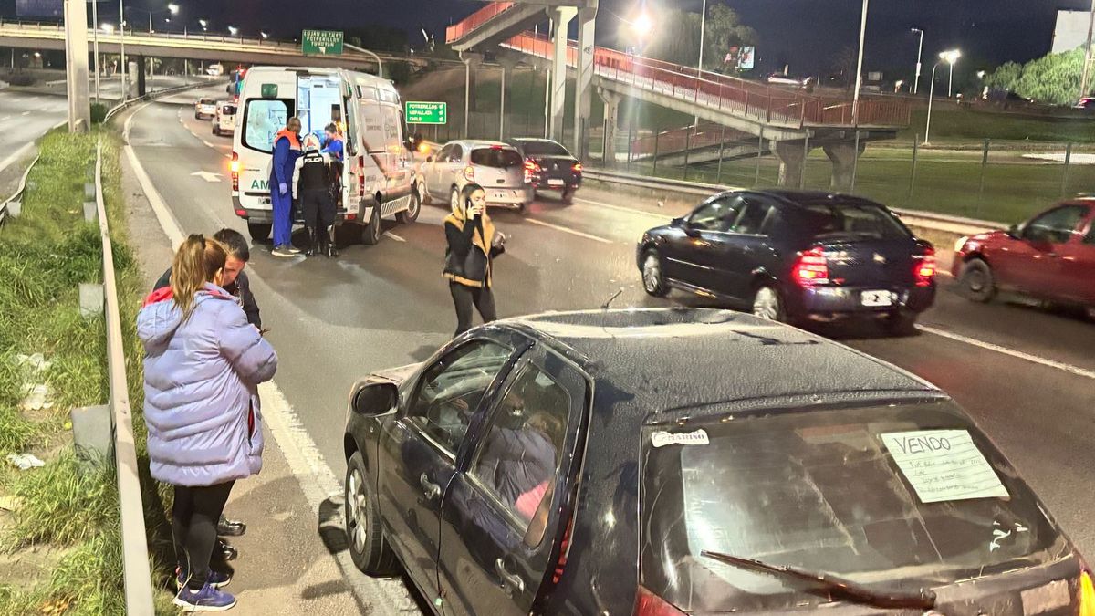 Un peatón fue atropellado en el Acceso Este y provocó caos en el ingreso a la Ciudad. Foto: Matías Pascualetti/ Radio Nihuil