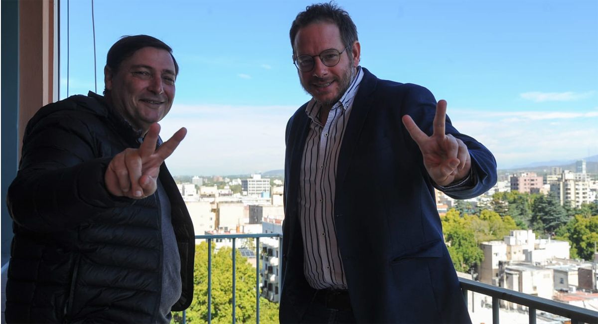 Omar Parisi junto a Lucas Ilardo.