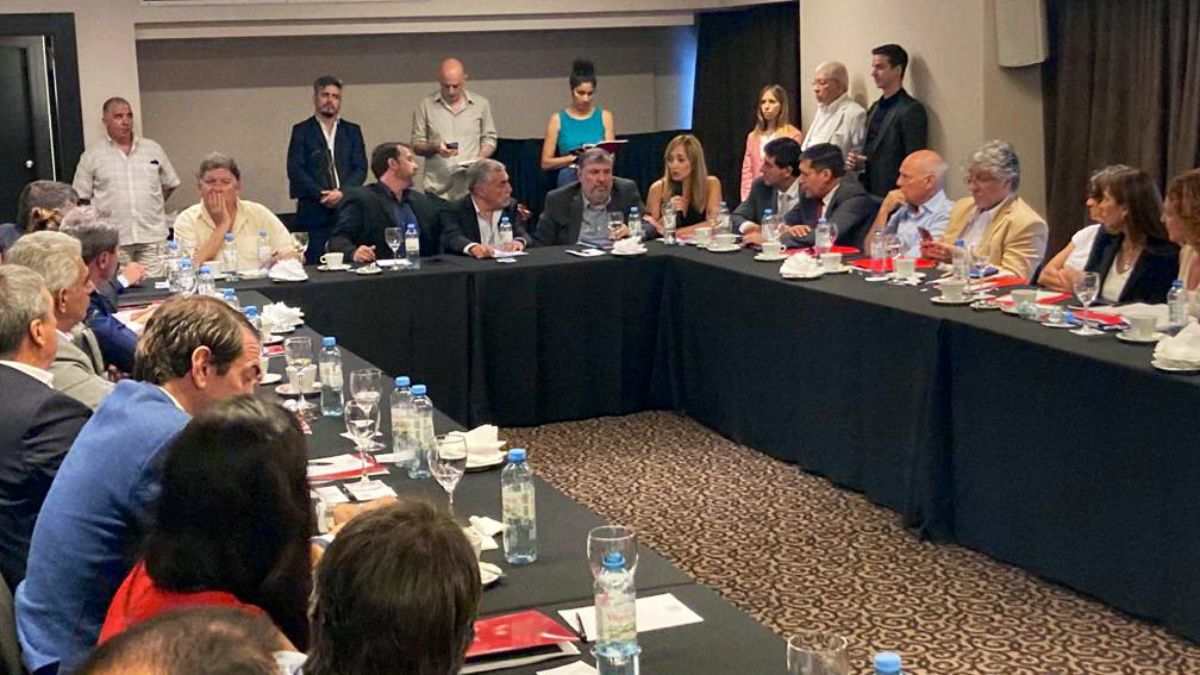 A la reunión que convocó la COVIAR para mostrar lo nocivo del impuesto que representa las retenciones al vino acudieron legisladores de 9 provincias vitivinícolas. De los 13 legisladores nacionales por Mendoza sólo fueron 5. A la reunión que convocó la COVIAR para mostrar lo nocivo del impuesto que representa las retenciones al vino acudieron legisladores de 9 provincias vitivinícolas. De los 13 legisladores nacionales por Mendoza sólo fueron 5.