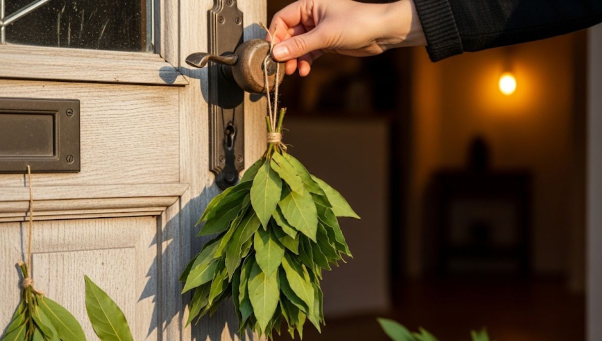 Colgar laurel en la puerta de tu casa puede darte un gran beneficio.