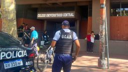 El CUC, uno de los tantos colegios que contaron este viernes con consigna policial tras las amenazas de tiroteo. El CUC, uno de los tantos colegios que contaron este viernes con consigna policial tras las amenazas de tiroteo.
