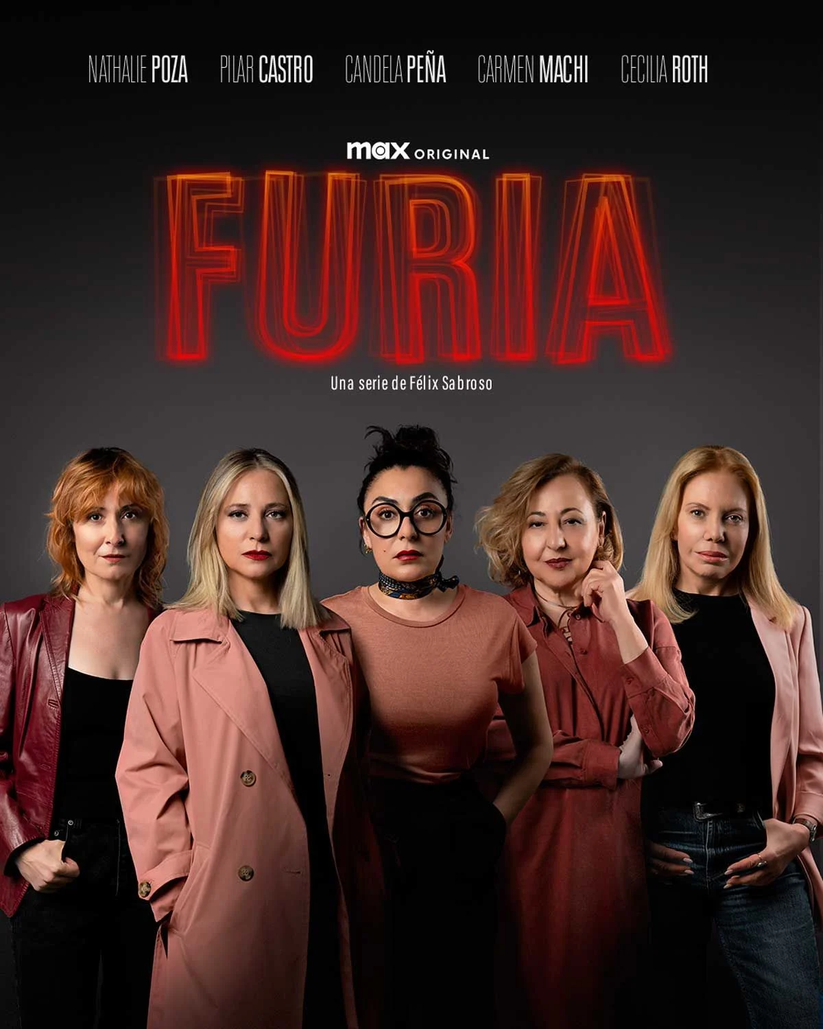 Candela Peña, Carmen Machi, Nathalie Poza, Cecilia Roth y Pilar Castro. Son las grandes protagonista de la serie, Furia. Candela Peña, Carmen Machi, Nathalie Poza, Cecilia Roth y Pilar Castro. Son las grandes protagonista de la serie, Furia. 