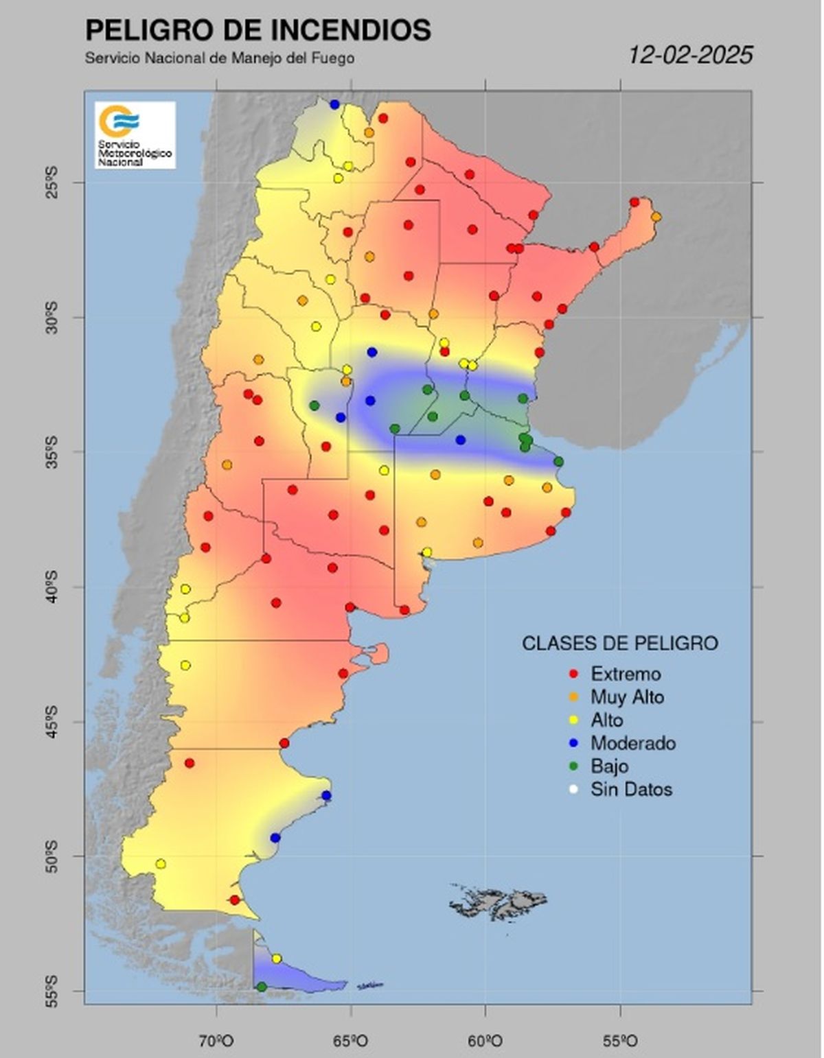 El peligro extremo incendio se encuentra en varias áreas El peligro extremo incendio se encuentra en varias áreas