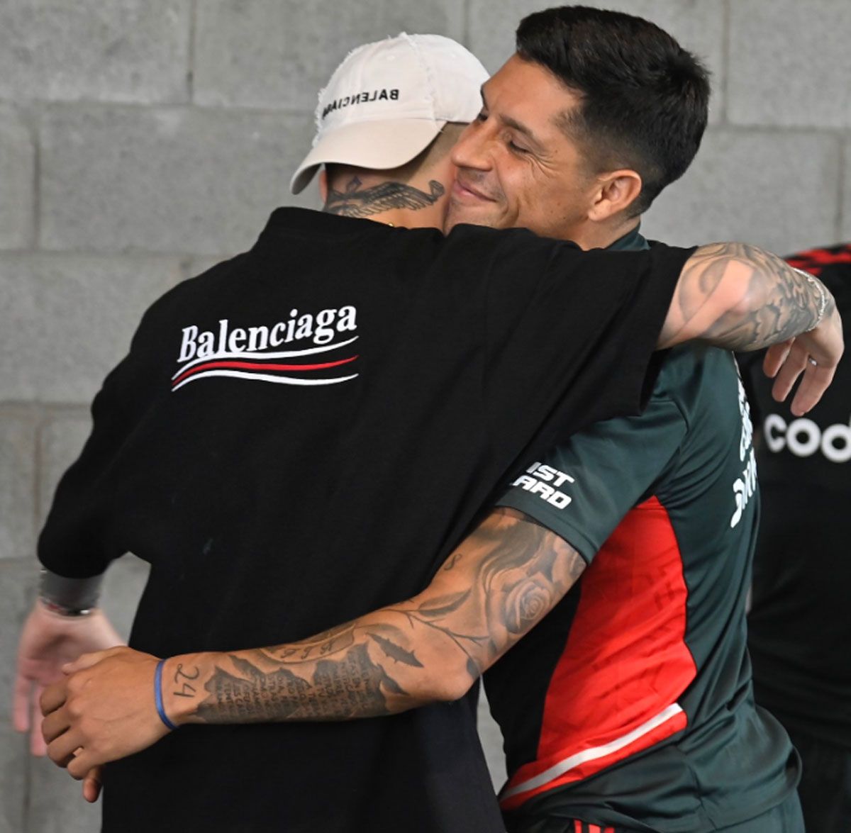 Enzo y Enzo, Fernández y Pérez, se reencontraron este miércoles