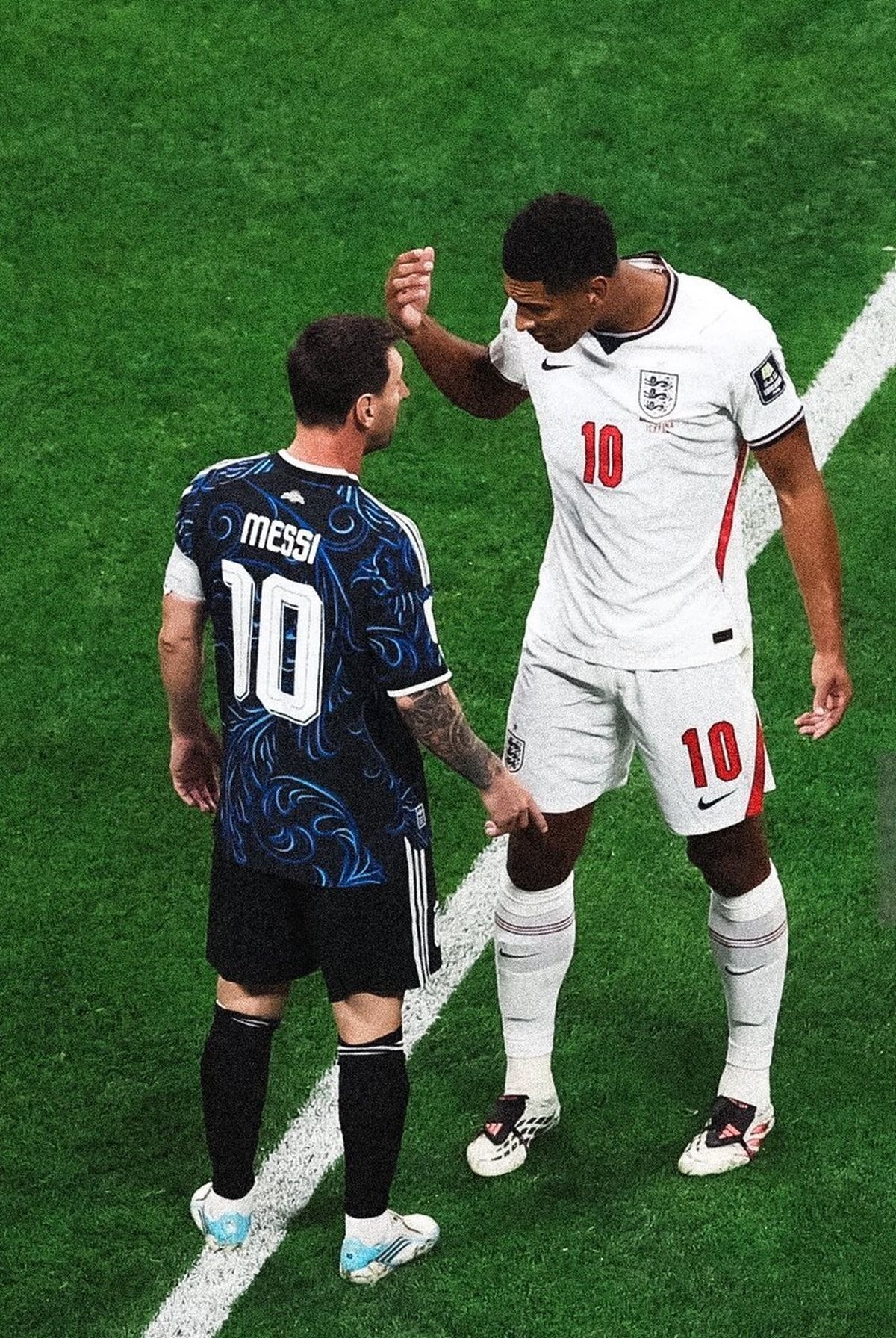Messi y Bellingham, cara a cara.