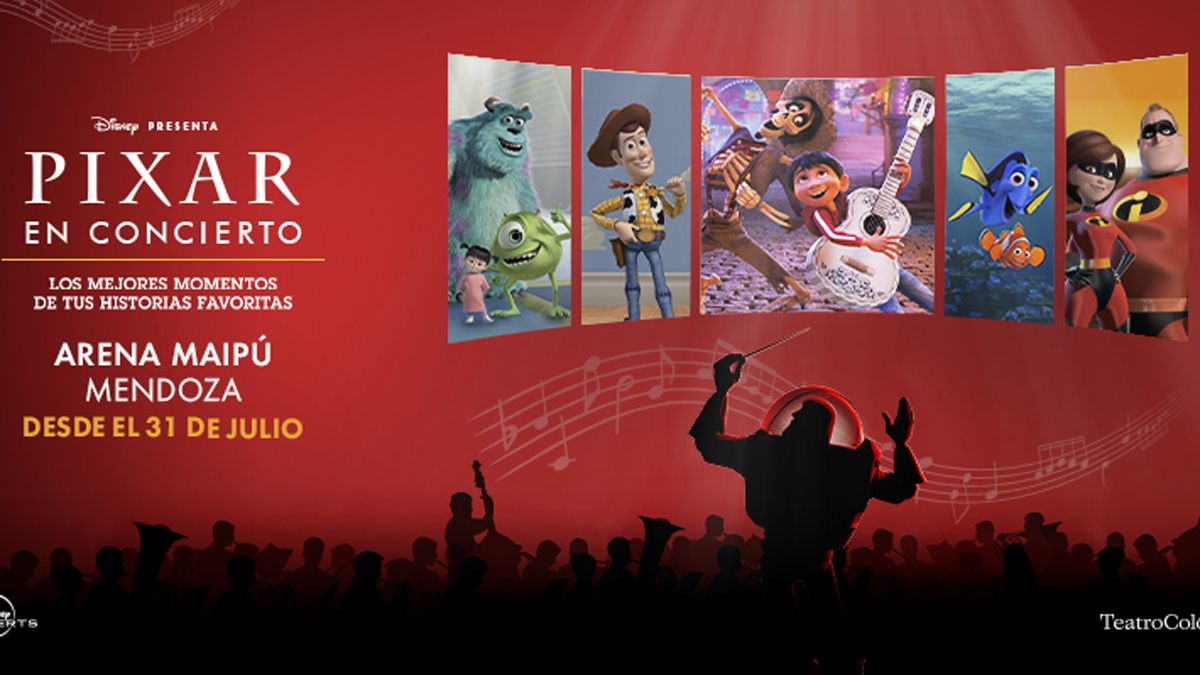 Pixar en Concierto llegar por primera vez a Mendoza.