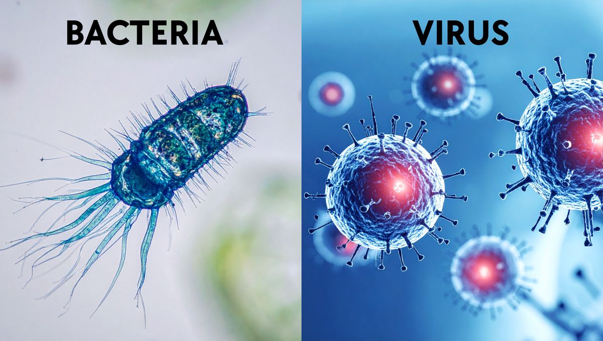Las bacterias y los virus son muy diferentes. Las bacterias y los virus son muy diferentes. 