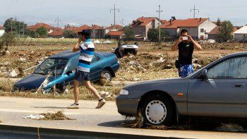 Macedonia llora a los 21 muertos en tormenta e inundaciones