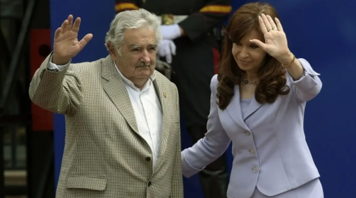 José Pepe Mujica y Cristina Fernández comparten una línea política afín.