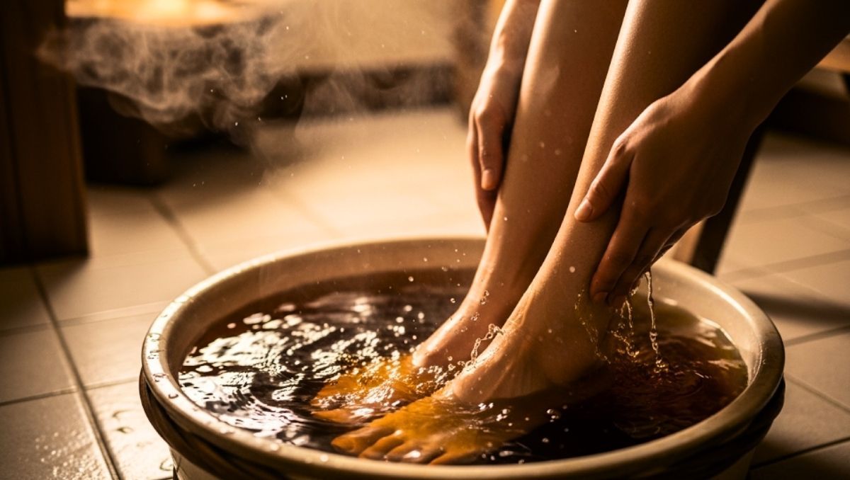 El lavado de pies con té negro es inusual pero recomendado.&nbsp;