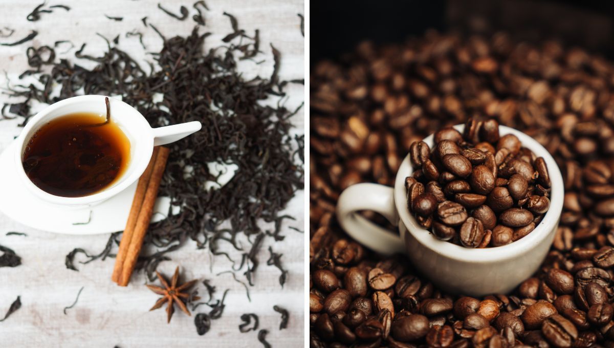 Té negro y café. Té negro y café. 