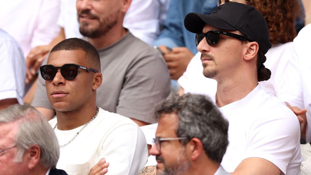 Kylian Mbappé estuvo disfrutando el torneo de tenis Roland Garros la semana pasada.
