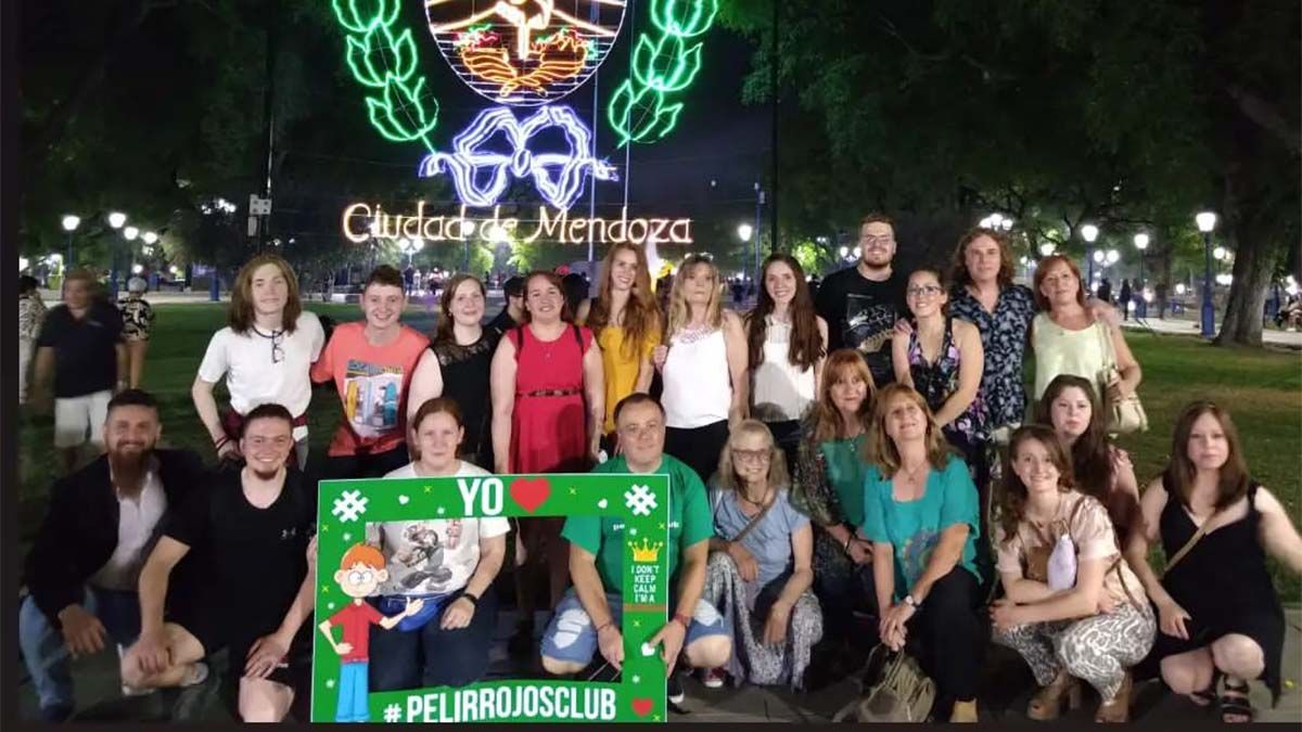 Los pelirrojos tuvieron su festejo en Mendoza