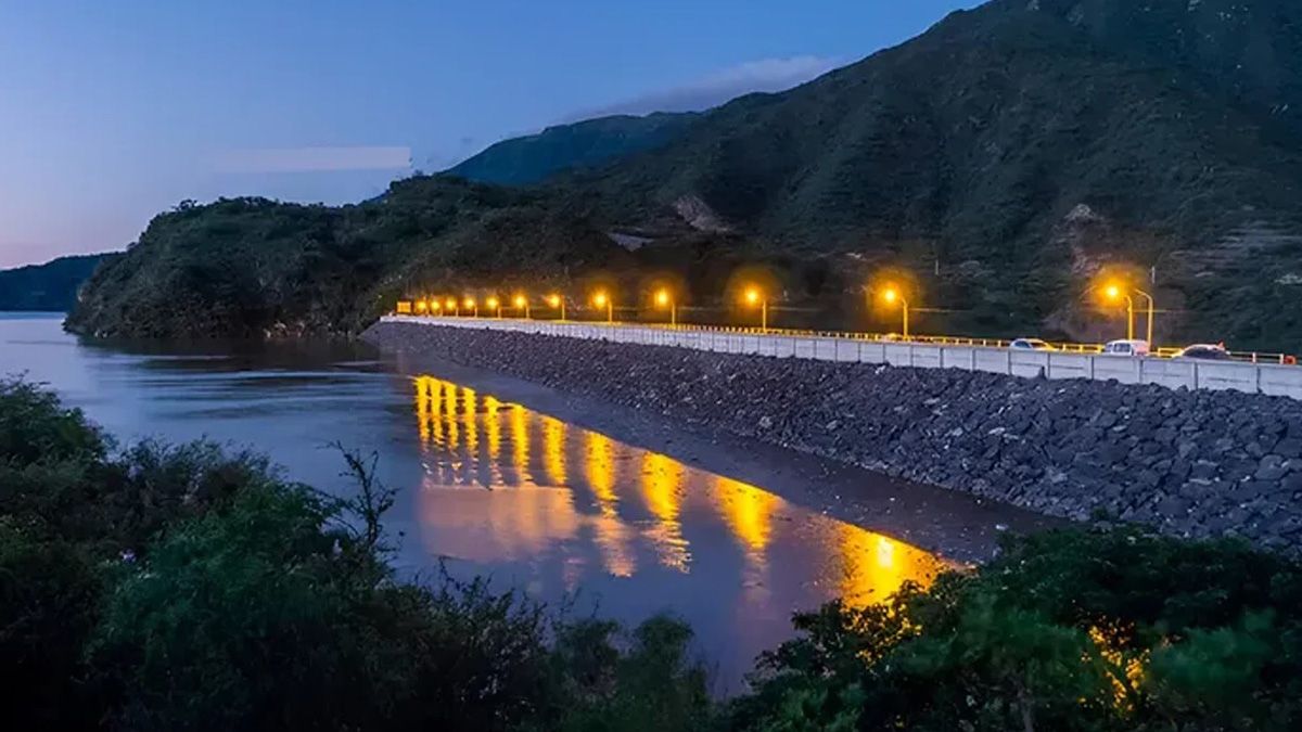 El pueblo tranquilo ubicado en un valle