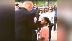Una niña regañó a un imitador de Donald Trump se volvió viral