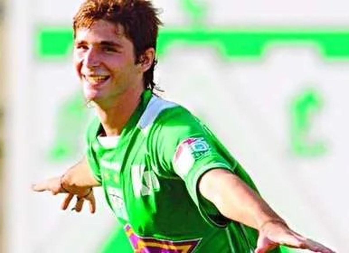 Diego Tonetto en sus inicios en Ferro. 