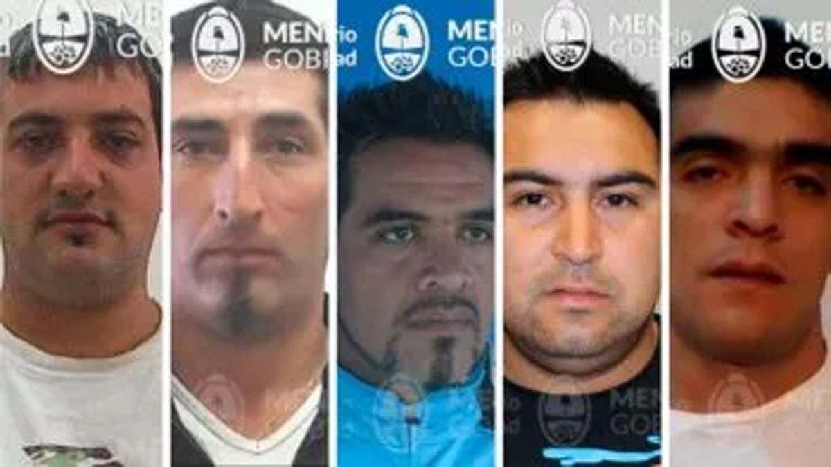 Algunos de los integrantes de la banda dedicada la narcotráfico en Mendoza.