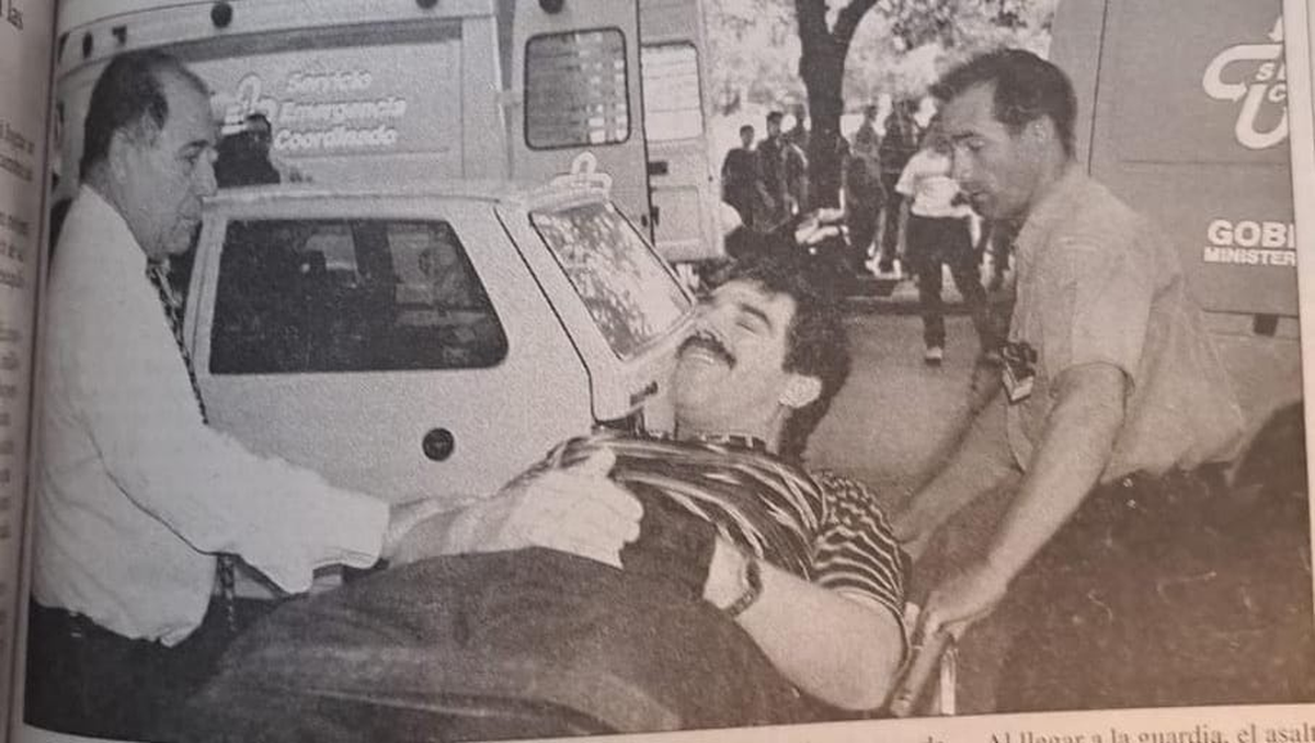 Oscar Martín, uno de los heridos por un preso en los Tribunales en 2001. El ataque a la fiscal Claudia Ríos hizo recordar ese episodio.