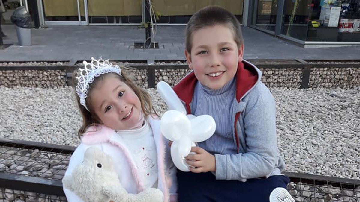 Agustín y Abril Kruk tenían 7 y 3 años cuando fueron atropellados en diciembre de 2018.