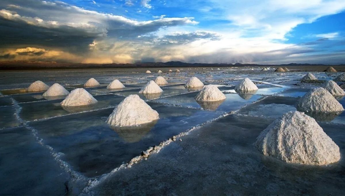 El mundo gira alrededor del litio. As&iacute; se ve un yacimiento en plena obtenci&oacute;n de sales para su concentraci&oacute;n.&nbsp;