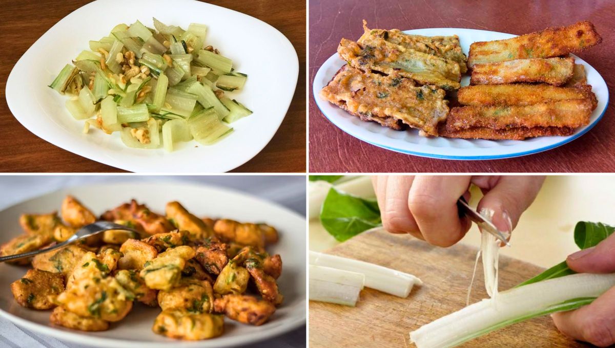 No tires los tallos de la acelga y transfórmalos en un tesoro culinario. No tires los tallos de la acelga y transfórmalos en un tesoro culinario.