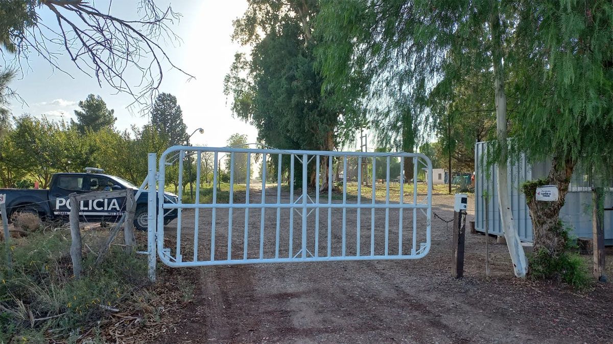 El lugar donde ocurrió el femicidio en San Martín. El lugar donde ocurrió el femicidio en San Martín.