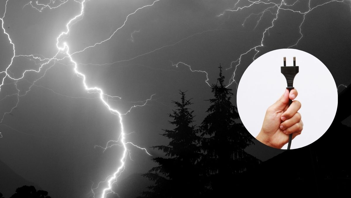 Qué sucede si hay una tormenta eléctrica y no desenchufo los electrodomésticos