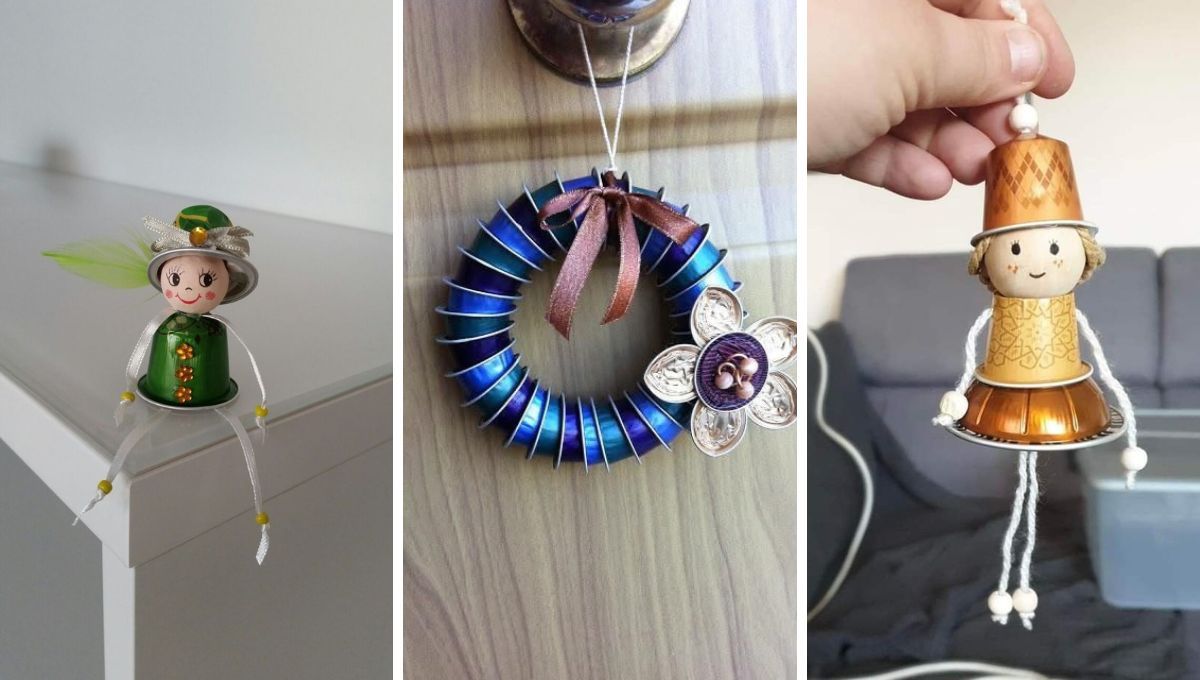 Cápsulas de café recicladas. Cápsulas de café recicladas. 