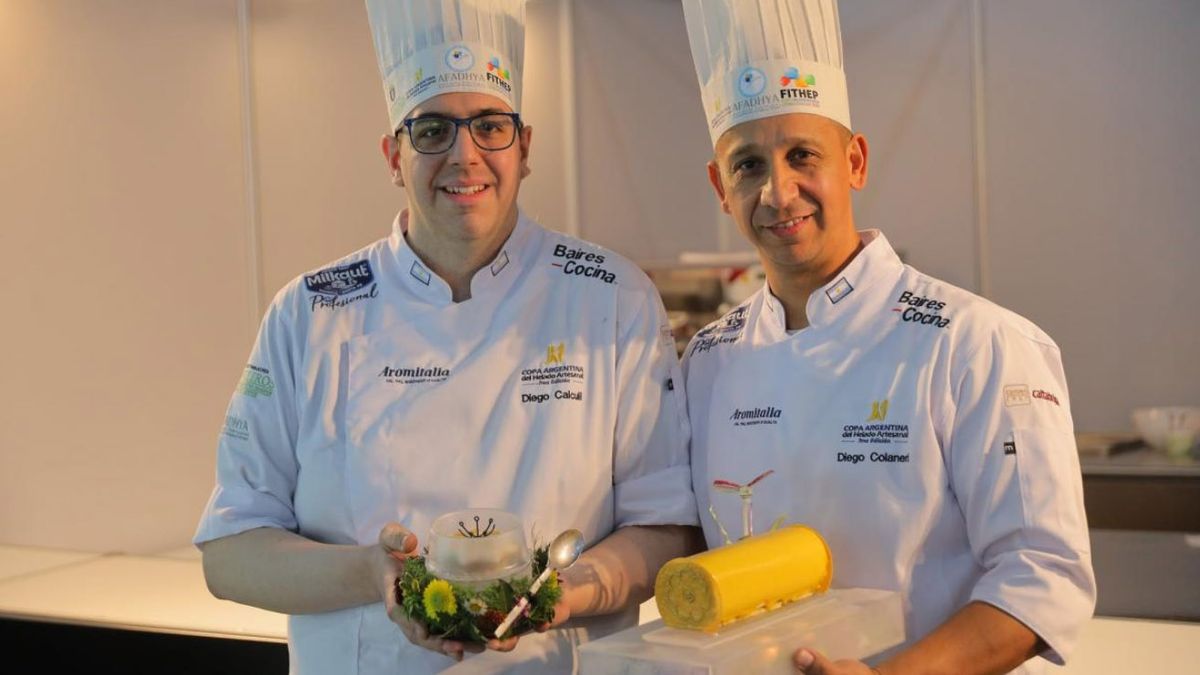 Hicimos un dulce de leche de queso crema con fernet, dijo uno de los campeones del Helado Artesanal