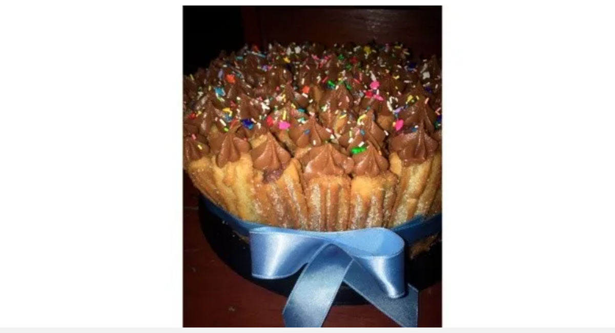 Torta original. Su suegra le regaló una torta nunca antes vista y se hizo viral.